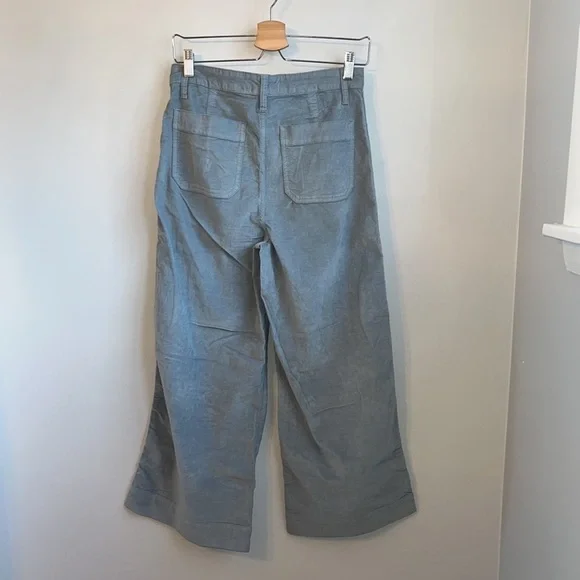 NWT Madewell Emmett Wide-Leg Crop Pants in Velveteen SZ 27 - Picture 7 of 7